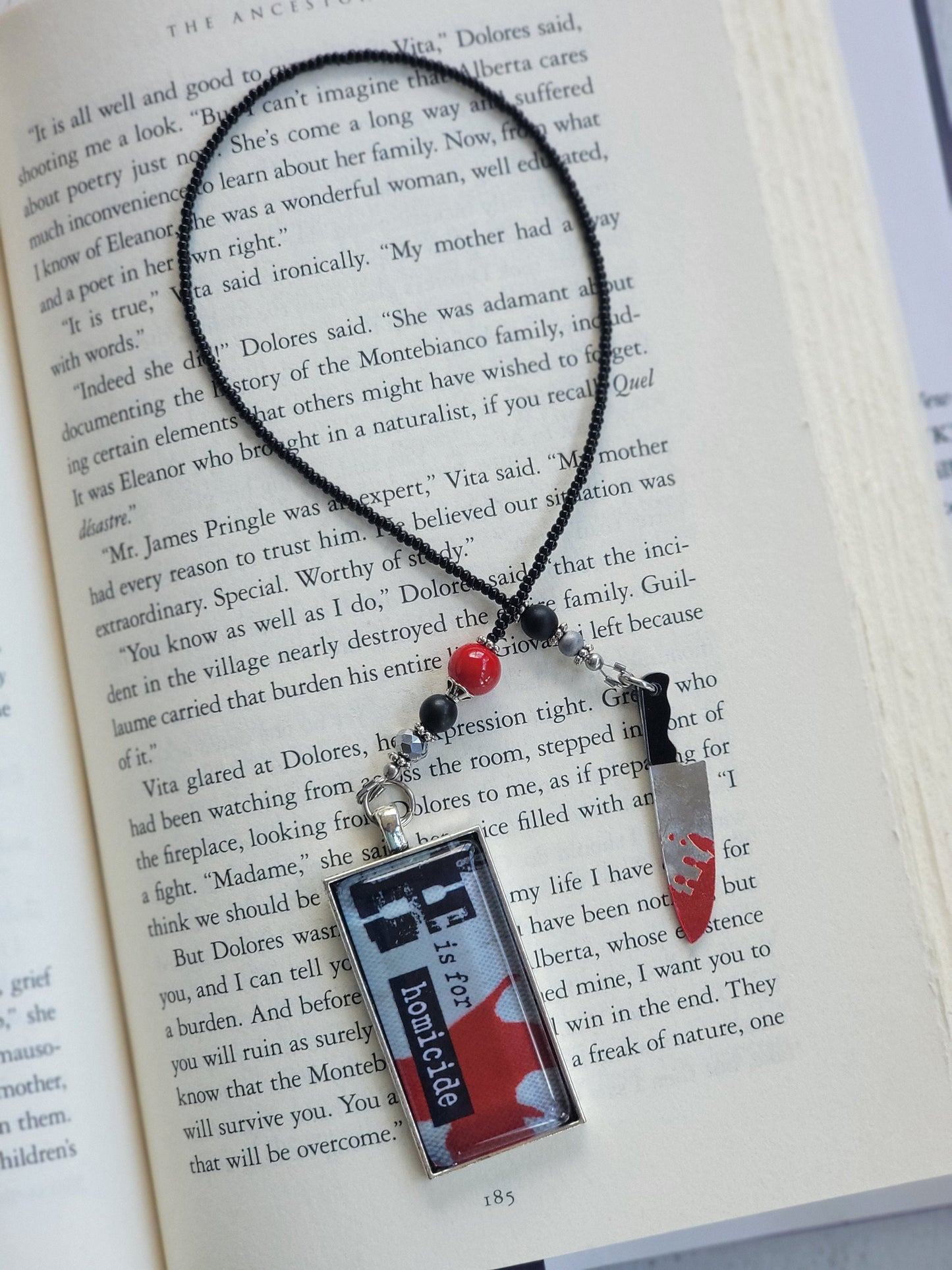 True Crime Bookmark Gift for Book Lovers, Murder Mystery Thriller Reader Gift