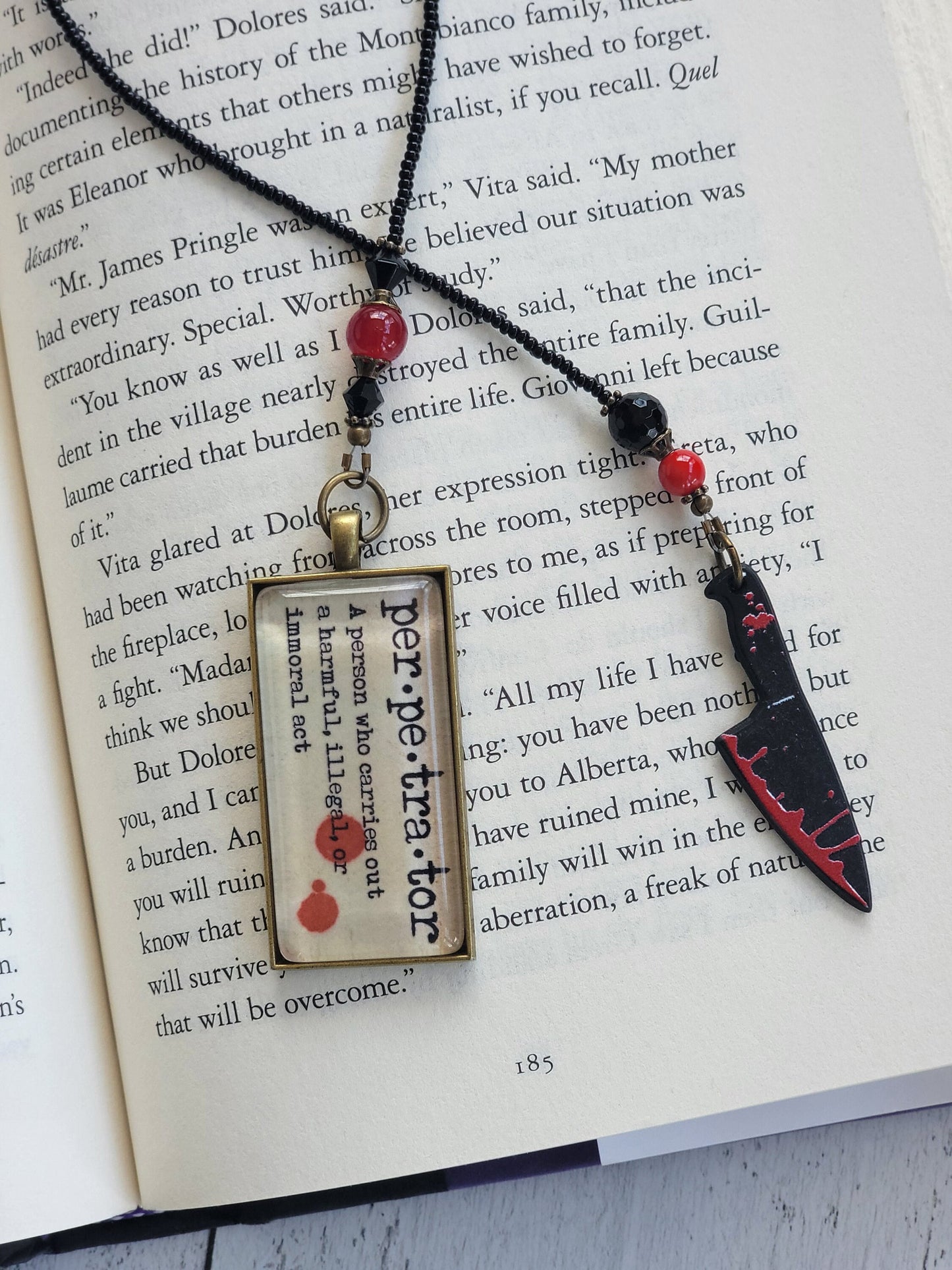 True Crime Bookmark Gift for Murder Mystery Readers