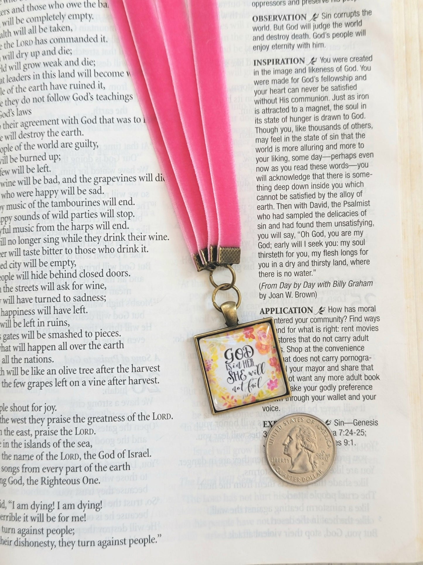 Bible Bookmark Makes a Lovely Gift for Her, Study Helper