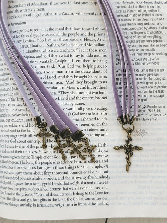 Bible Bookmark with Multiple Velvet Ribbons