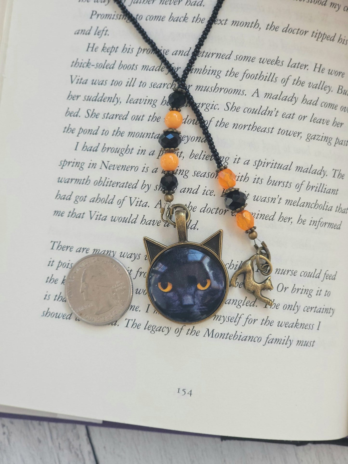 Gray Cat Bookmark, Cat Eyes Bookmarker, Reader Gift, Cat Lover Gift