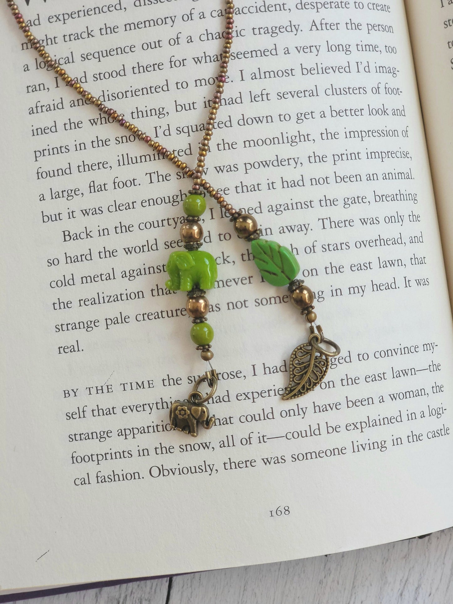 Unique Beaded Elephant Bookmark for All Your Reading Adventures