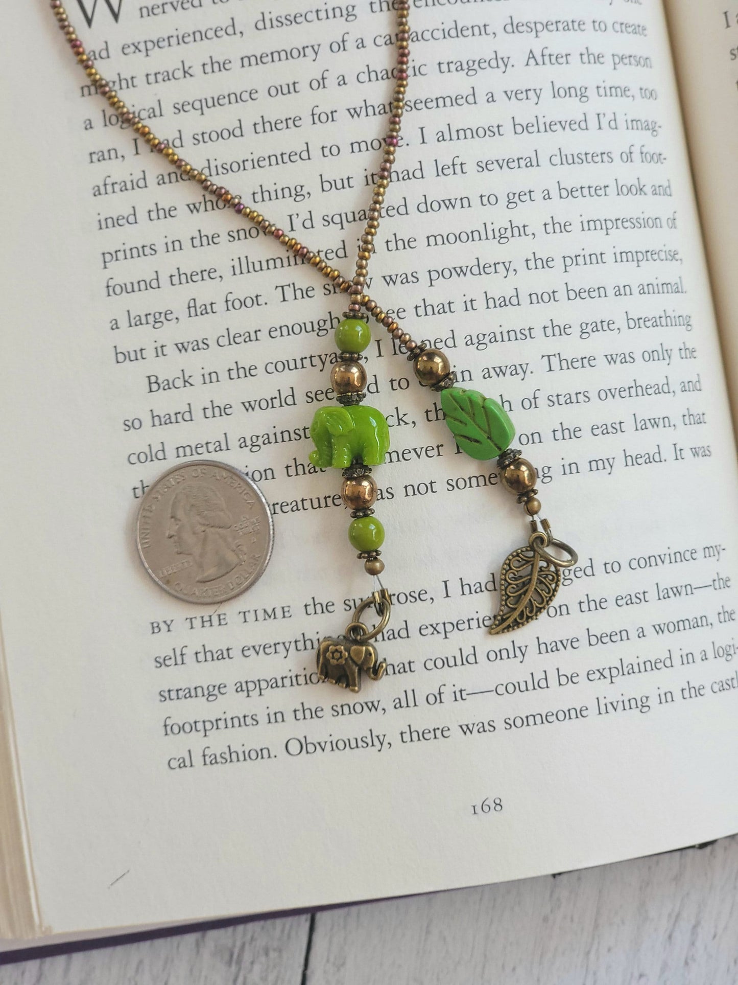 Unique Beaded Elephant Bookmark for All Your Reading Adventures