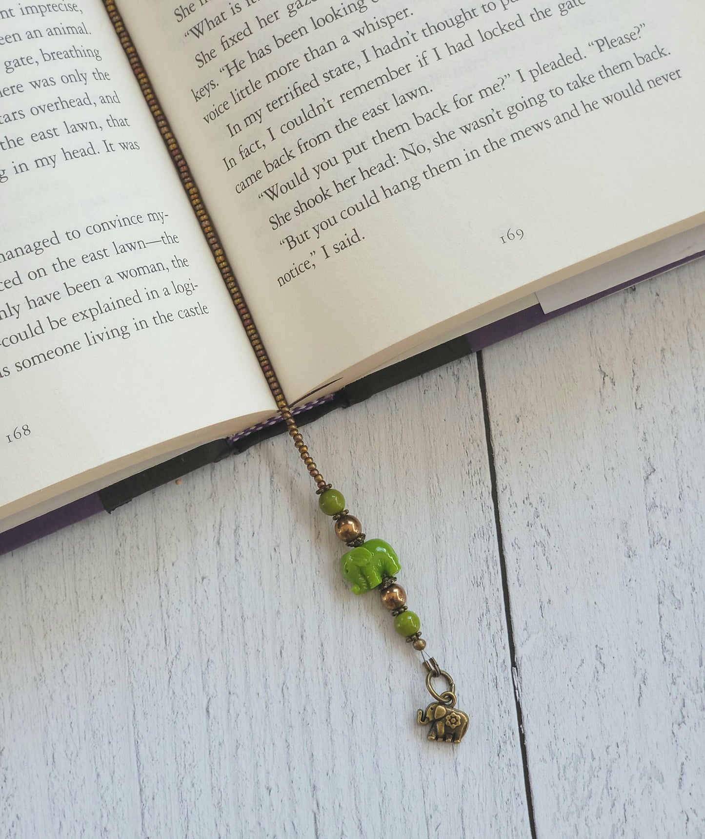 Unique Beaded Elephant Bookmark for All Your Reading Adventures