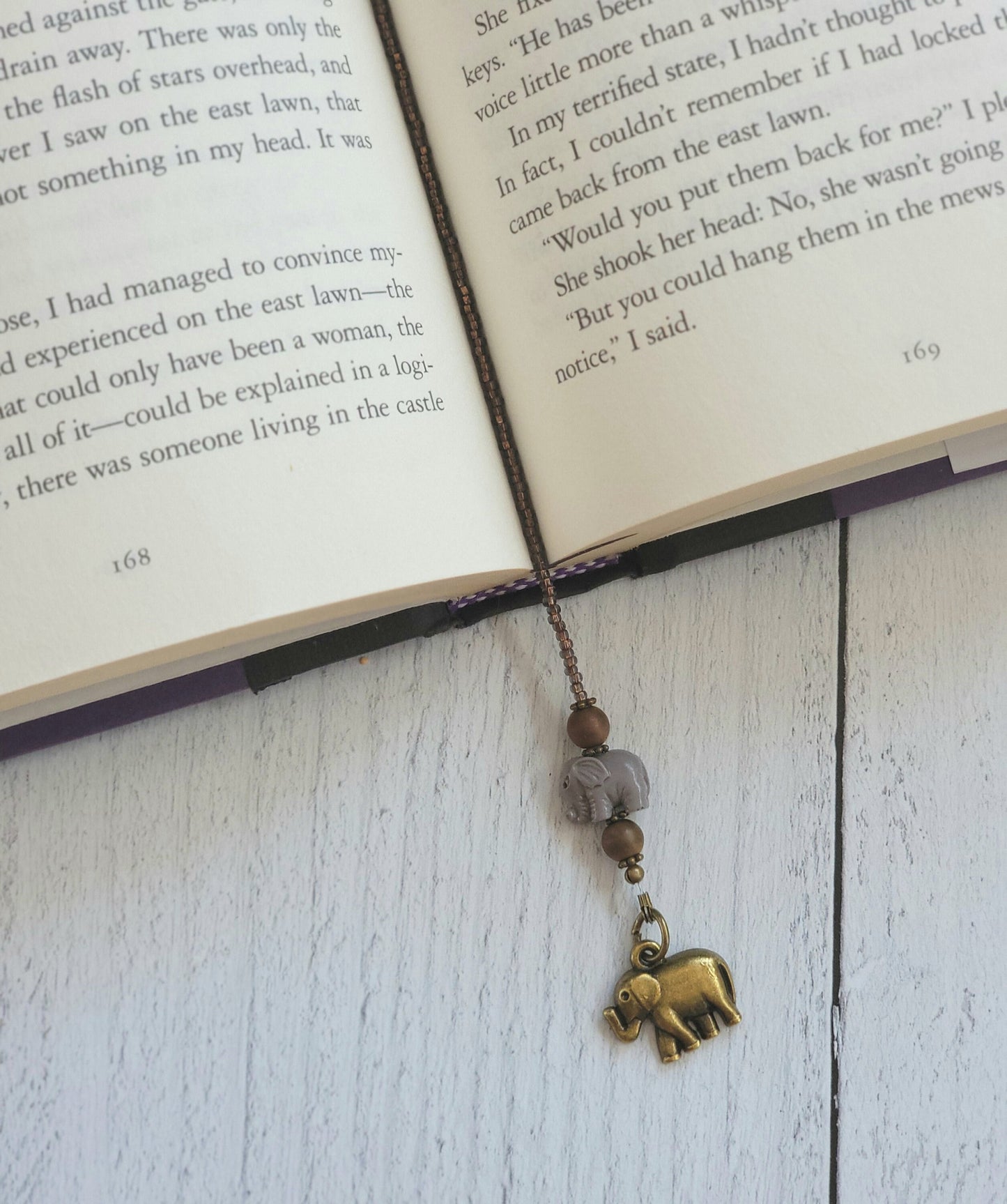 Handmade Artisan Elephant Beaded Bookmark is the Perfect Gift for Readers