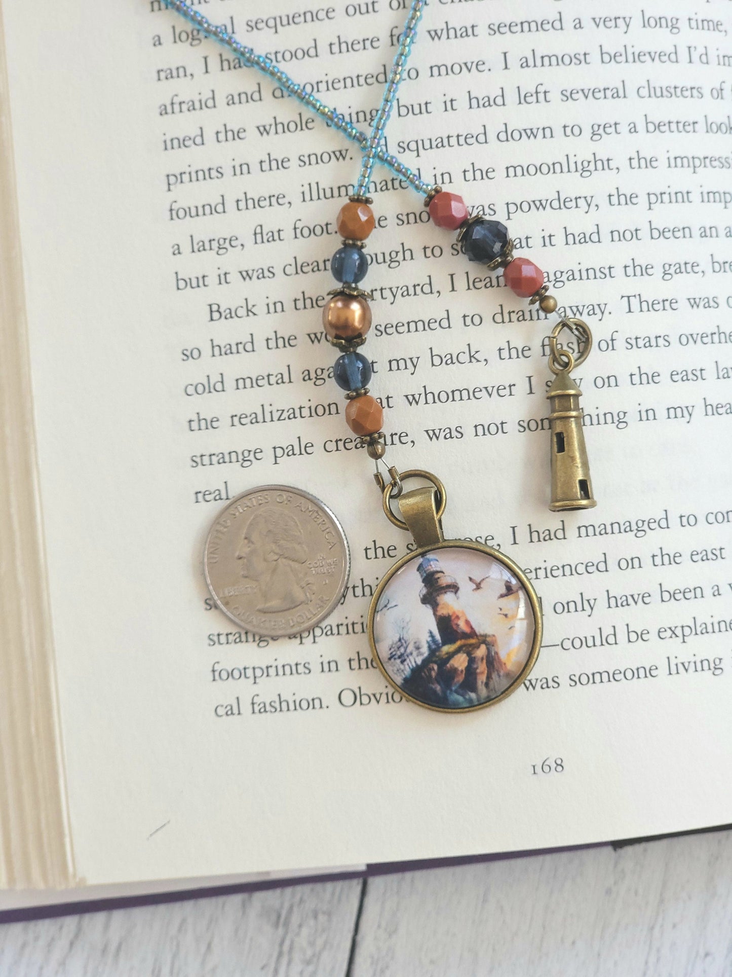 Lighthouse Bookmark With Charming Details for the Nautical Loving Reader