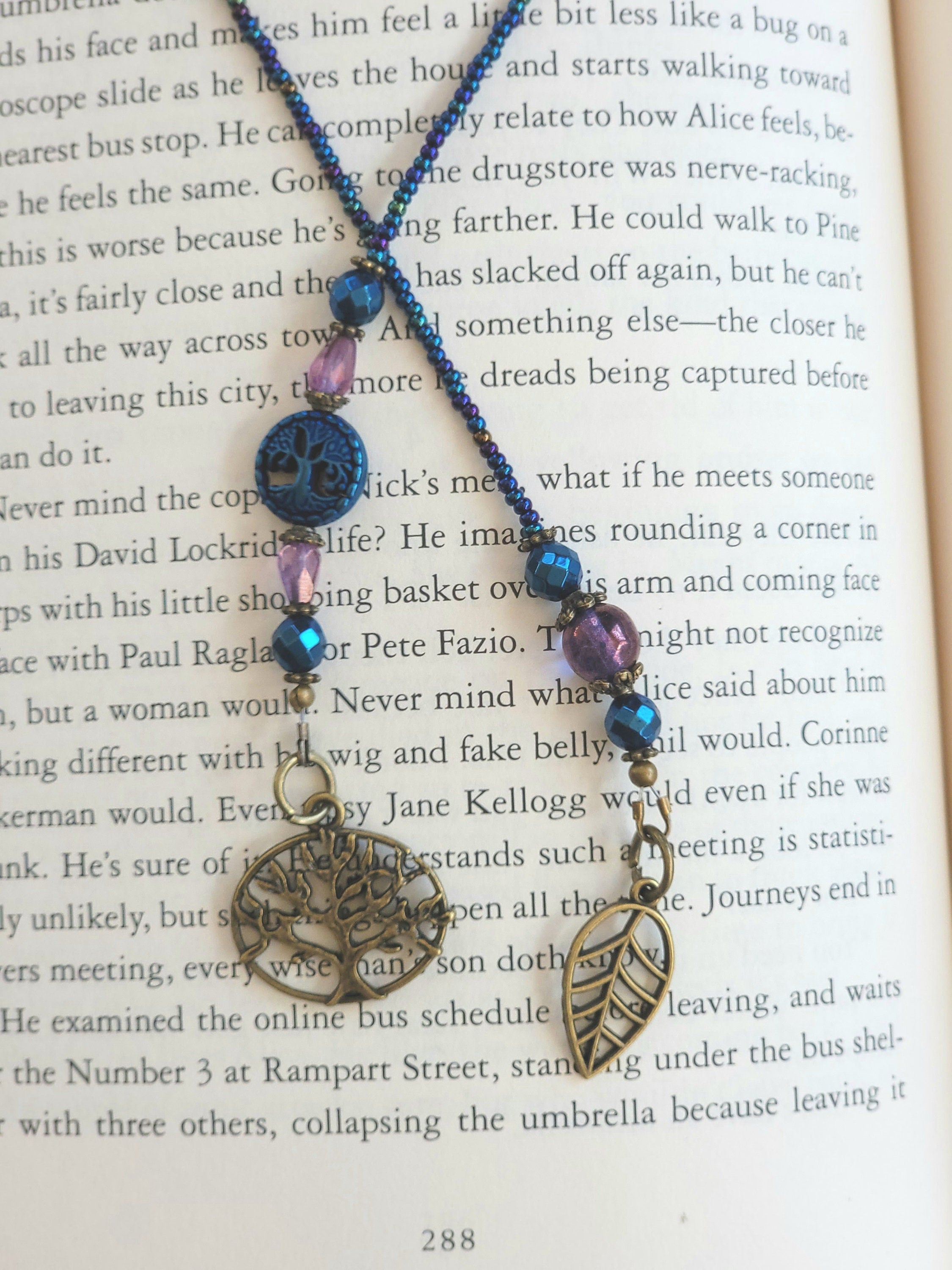 Whimsical Tree Beaded Bookmark - Keep Your Reading Spot on Point ...