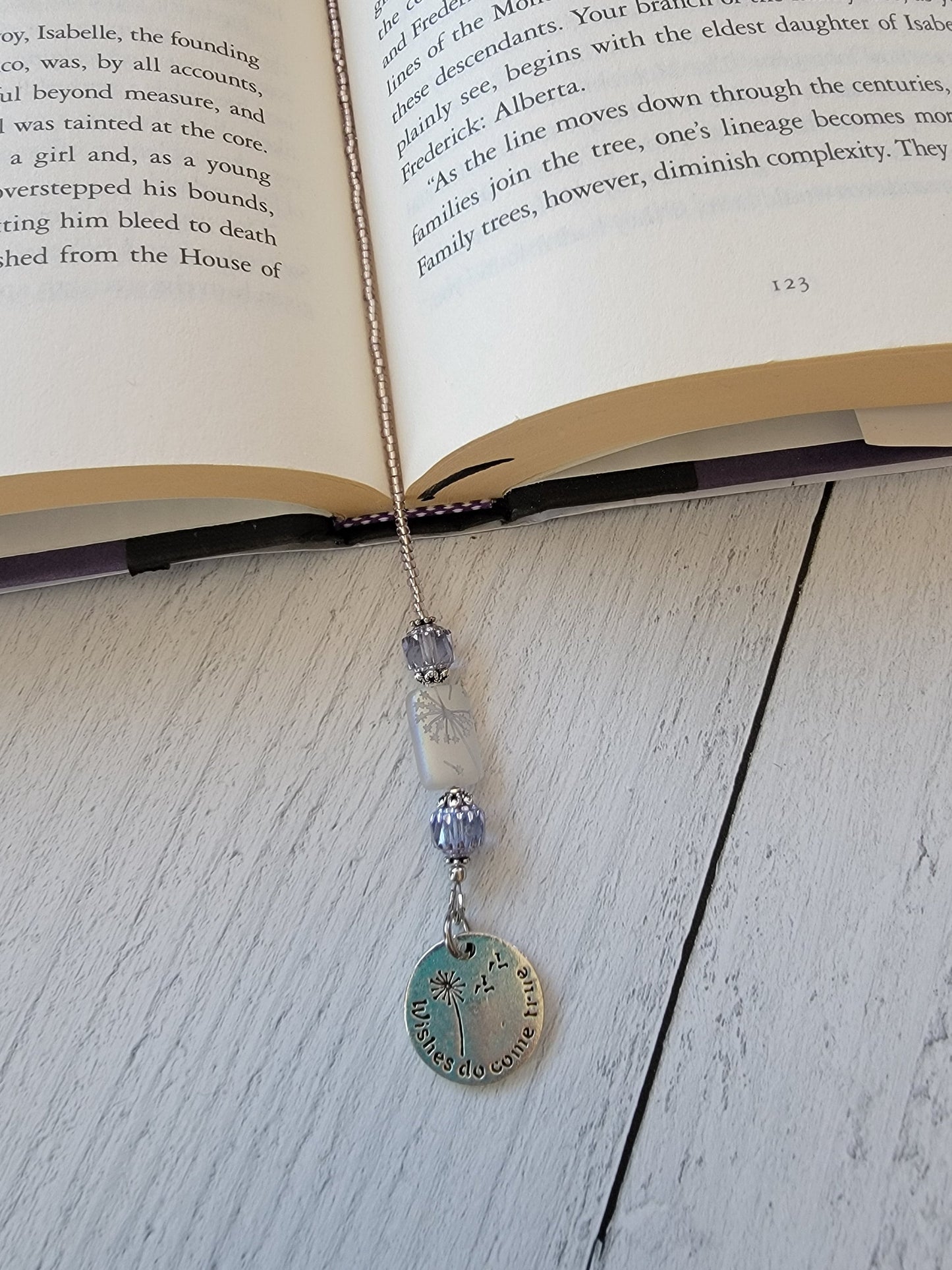 Whimsical Beaded Bookmark with Bee, Dandelion, and Sun: Nature-inspired Reading Accessory