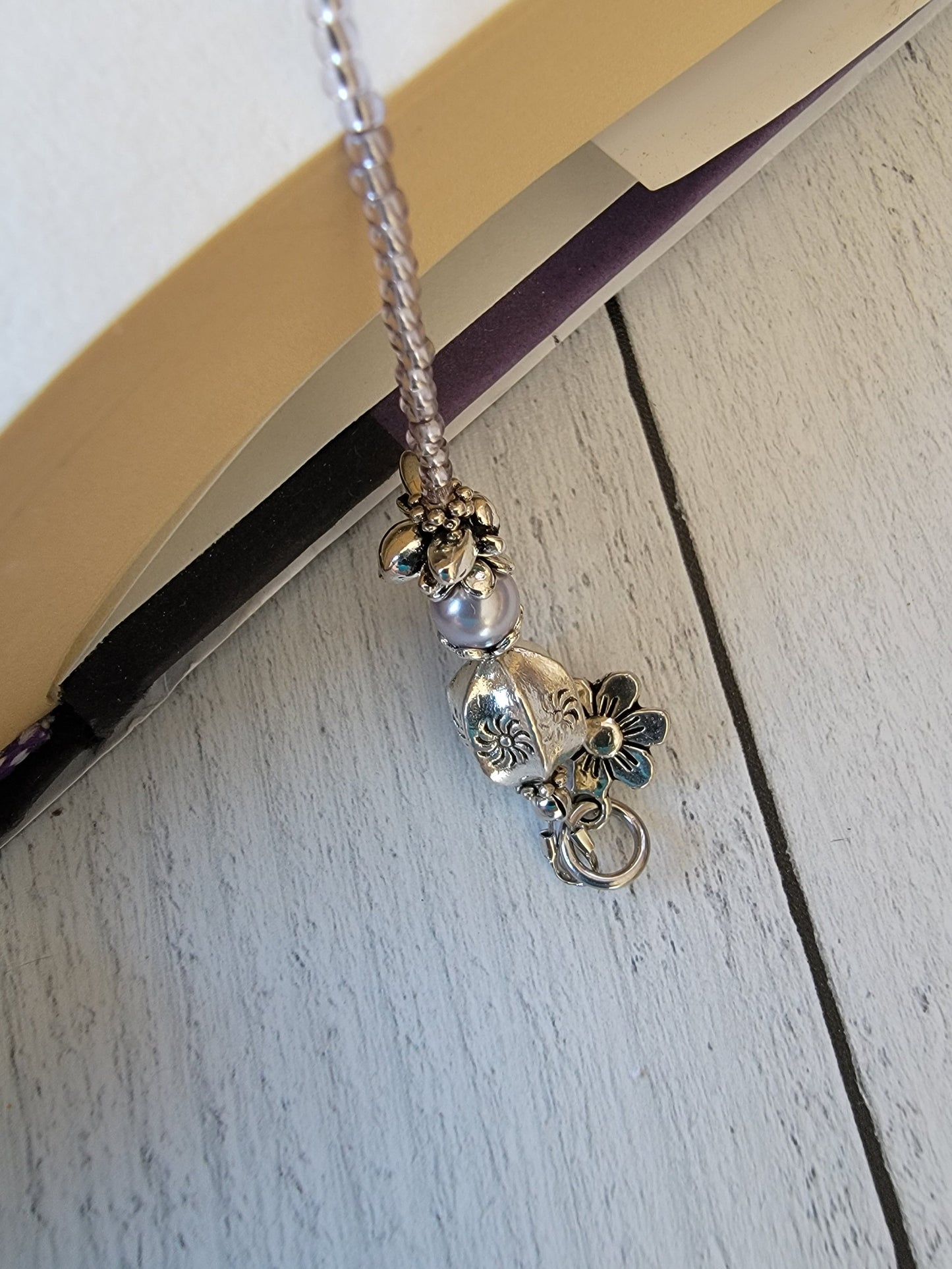 Whimsical Beaded Bookmark with Bee, Dandelion, and Sun: Nature-inspired Reading Accessory