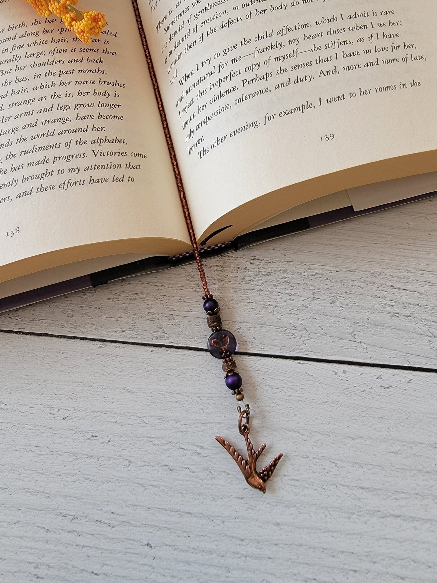Bird Themed Bookmark, Nature Lover Gift