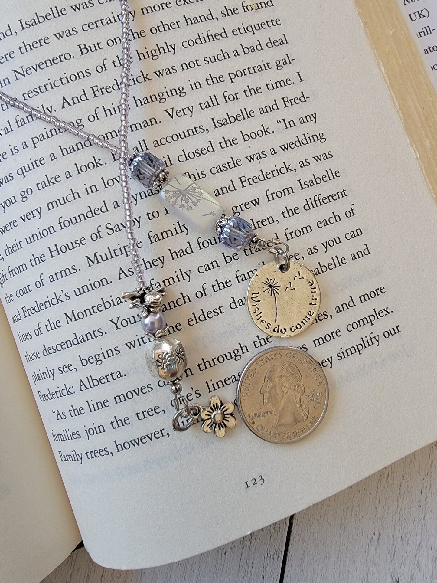 Whimsical Beaded Bookmark with Bee, Dandelion, and Sun: Nature-inspired Reading Accessory
