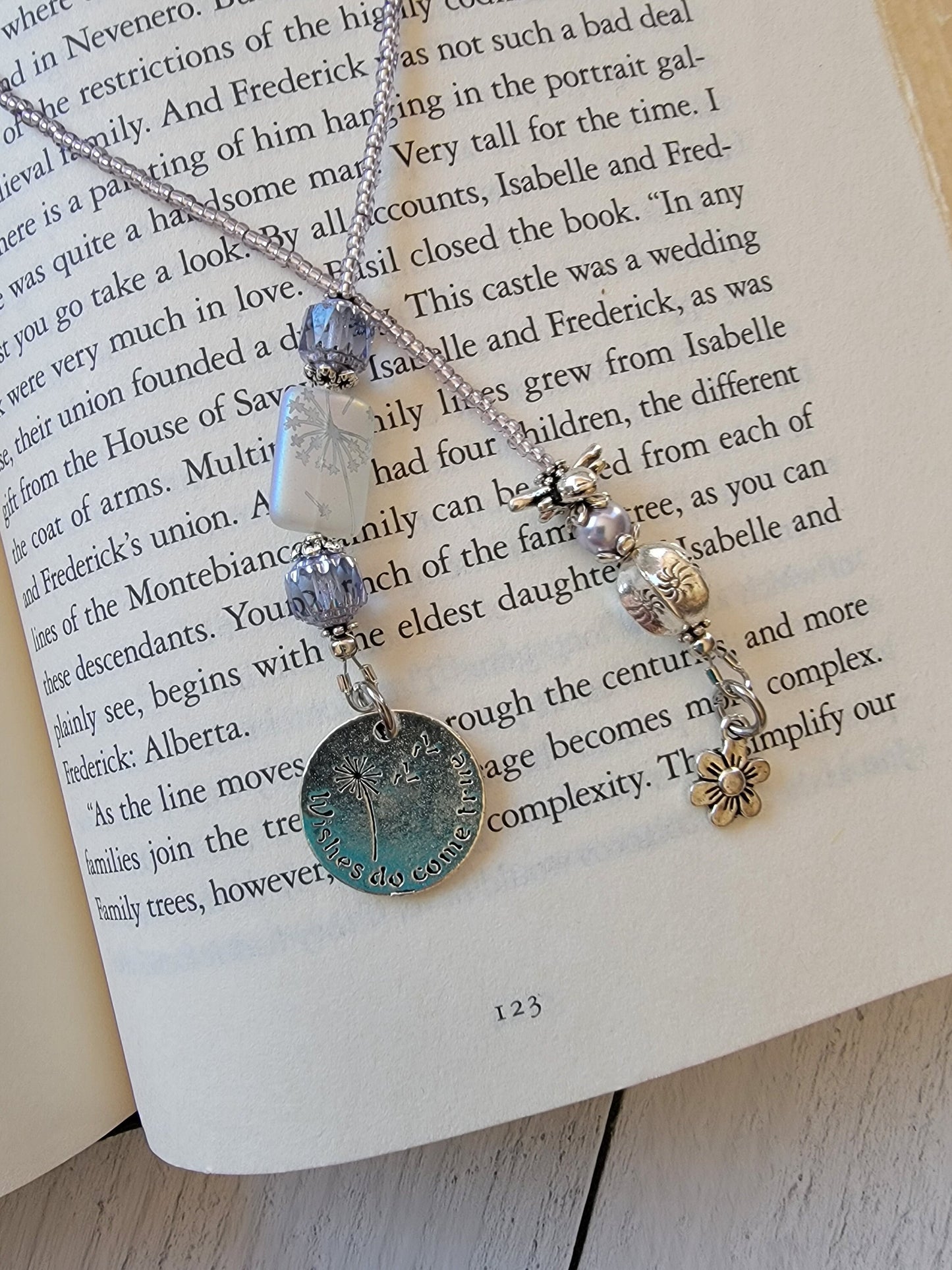 Whimsical Beaded Bookmark with Bee, Dandelion, and Sun: Nature-inspired Reading Accessory