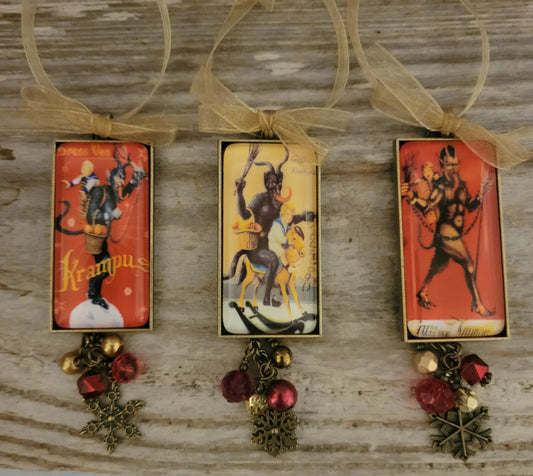 Krampus Christmas Ornaments Vintage Style