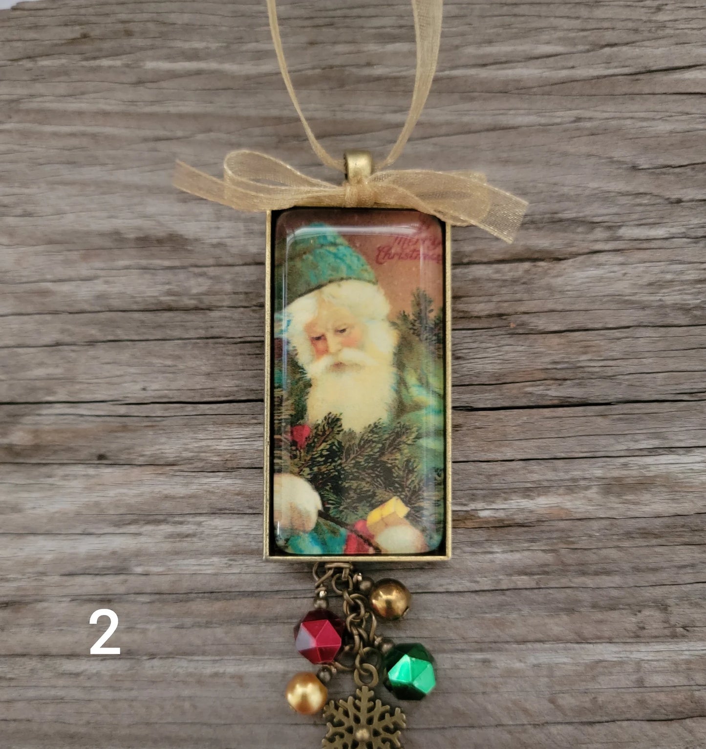 Vintage Style Santa Claus Christmas Ornaments 7